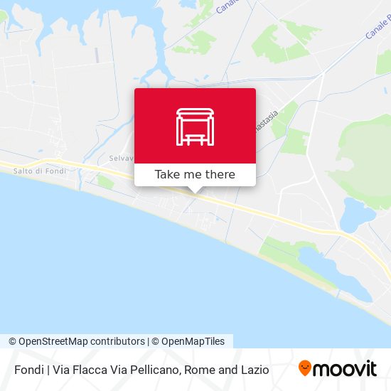 Fondi | Via Flacca Via Pellicano map