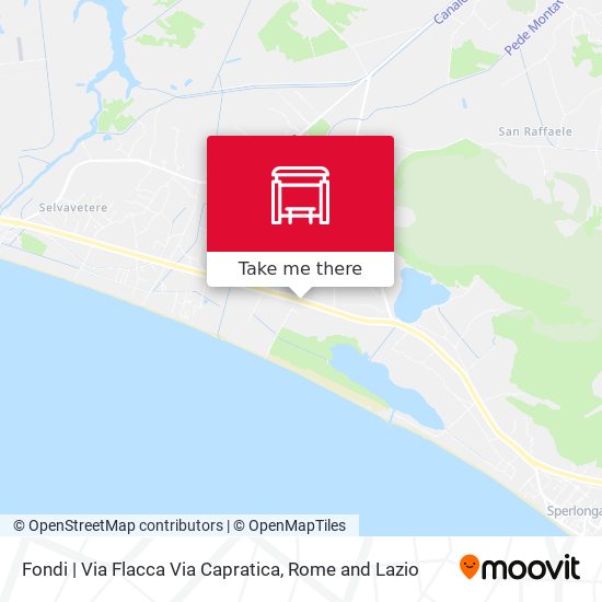 Fondi | Via Flacca Via Capratica map