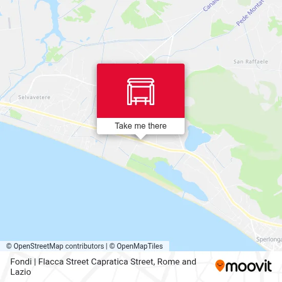 Fondi | Flacca Street Capratica Street map