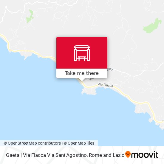 Gaeta | Via Flacca Via Sant'Agostino map