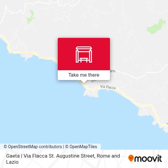 Gaeta | Via Flacca St. Augustine Street map