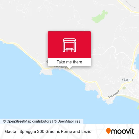 Gaeta | 300 Steps Beach map