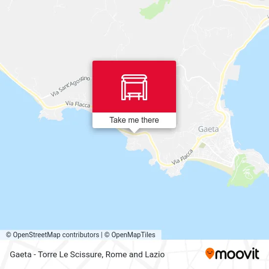 Gaeta - Torre Le Scissure map
