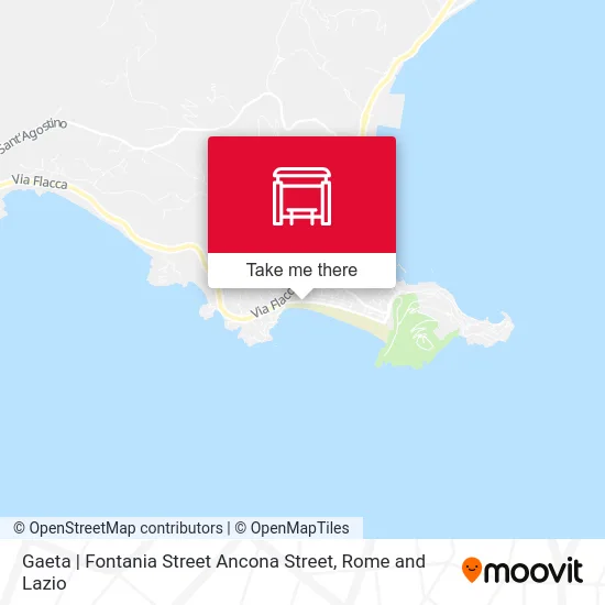 Gaeta | Fontania Street Ancona Street map