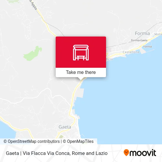 Gaeta | Via Flacca Via Conca map