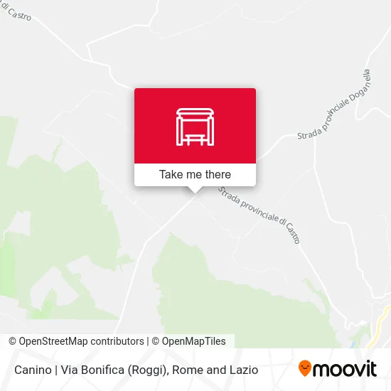 Canino | Via Bonifica (Roggi) map