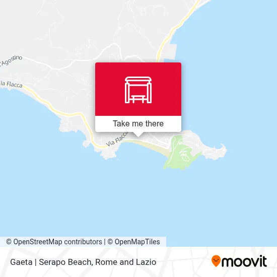 Gaeta | Serapo Beach map