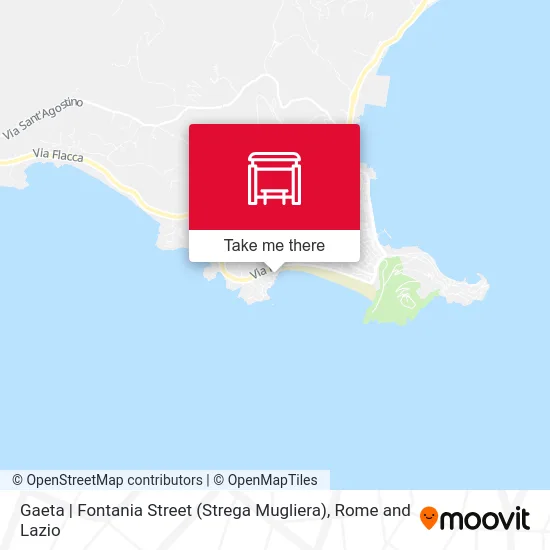 Gaeta | Fontania Street (Strega Mugliera) map