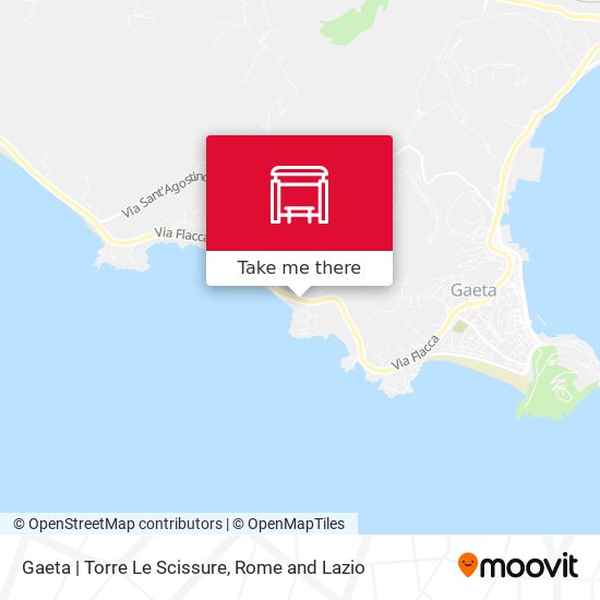 Gaeta | Torre Le Scissure map