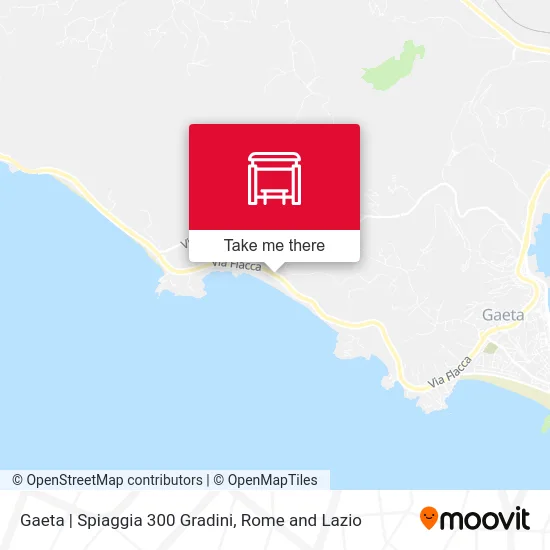 Gaeta | 300 Steps Beach map