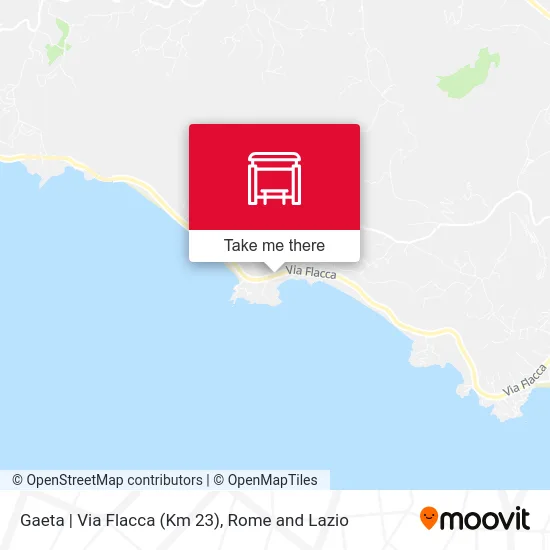 Gaeta - Via Flacca (Km 23) map