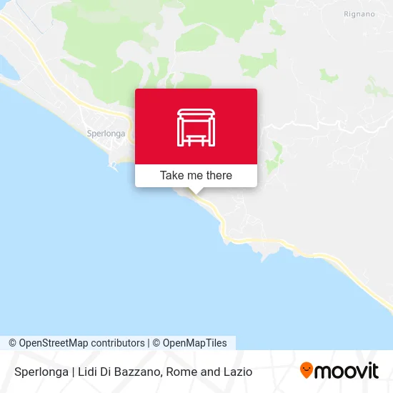 Sperlonga | Lidi Di Bazzano map