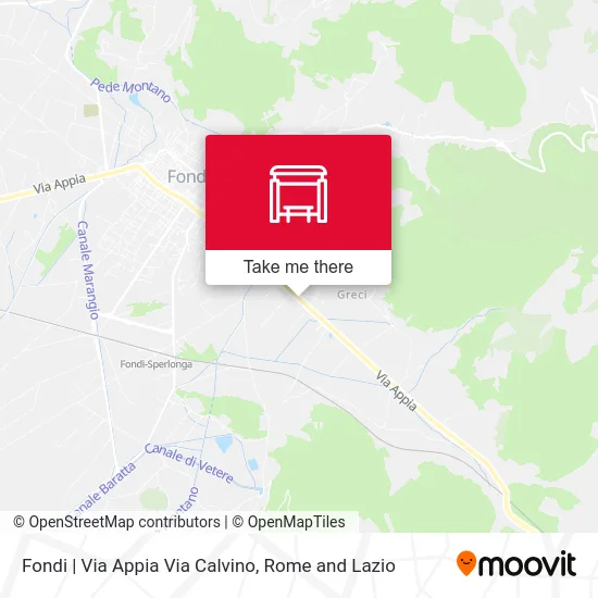 Fondi | Via Appia Via Calvino map