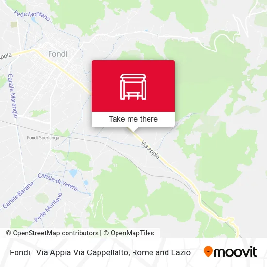 Fondi | Appia Street Cappellalto Street map