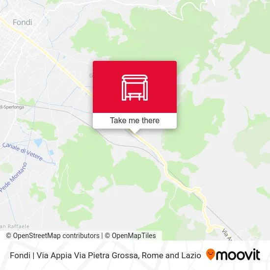 Fondi | Via Appia Pietra Grossa Street map