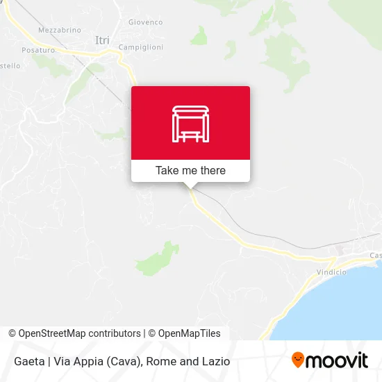 Gaeta | Appia Street (Cava) map