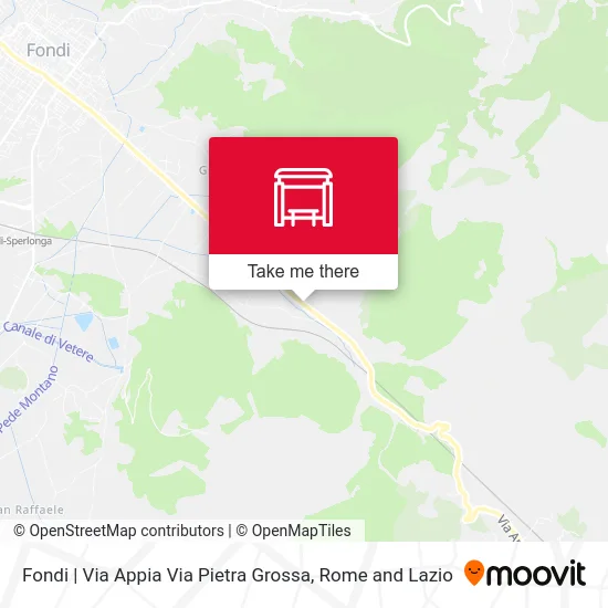 Fondi | Via Appia Pietra Grossa Street map