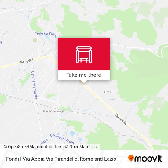 Fondi | Via Appia Via Pirandello map