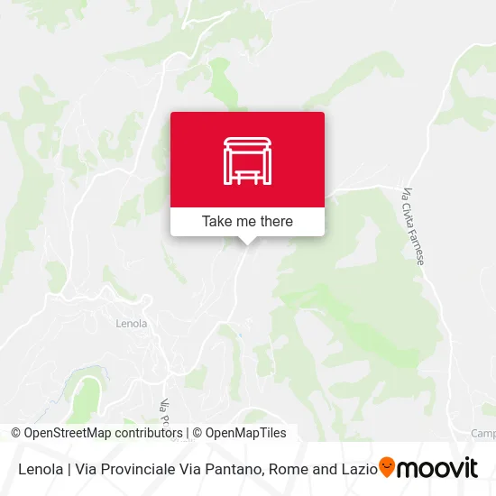 Lenola | Via Provinciale Via Pantano map