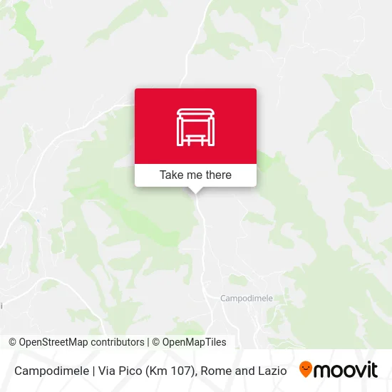 Campodimele | Pico Street (Km 107) map