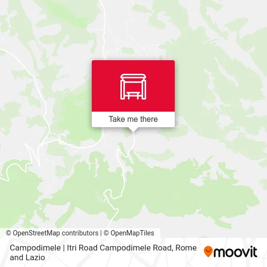 Campodimele | Itri Road Campodimele Road map