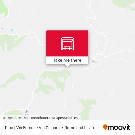 Pico | Via Farnese Via Calcarale map