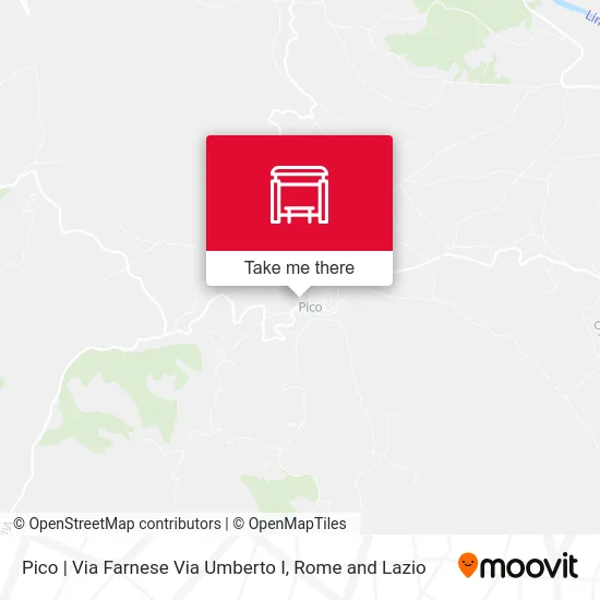 Pico | Via Farnese Via Umberto I map