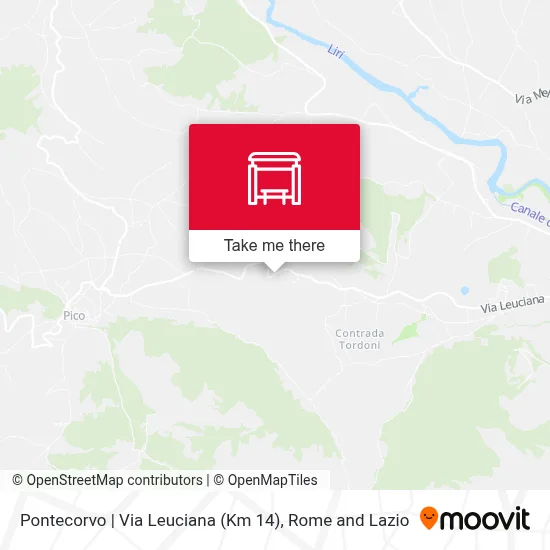 Pontecorvo | Via Leuciana (Km 14) map