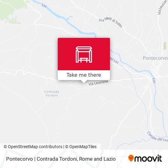 Pontecorvo | Contrada Tordoni map