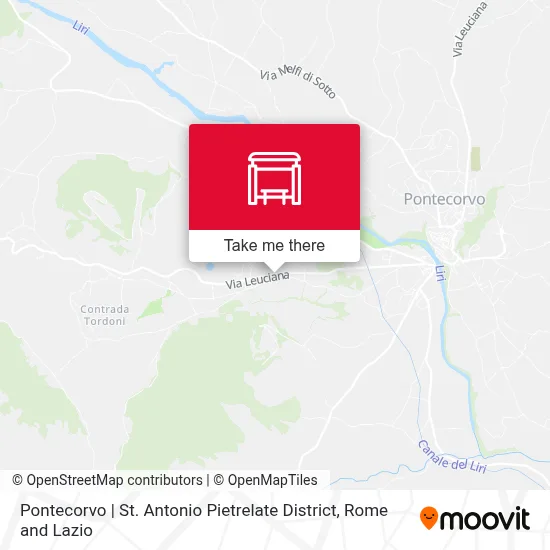 Pontecorvo | St. Antonio Pietrelate District map