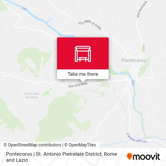 Pontecorvo | St. Antonio Pietrelate District map