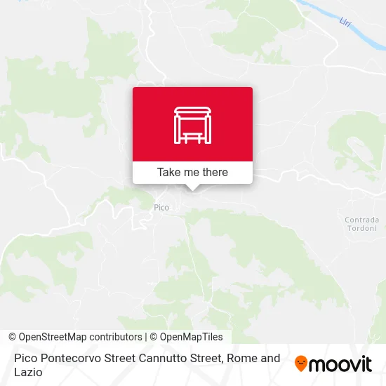 Pico Pontecorvo Street Cannutto Street map