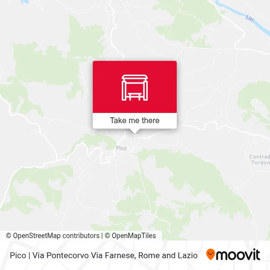 Pico | Via Pontecorvo Via Farnese map