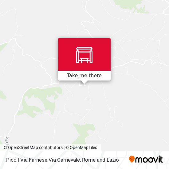 Pico | Via Farnese Via Carnevale map