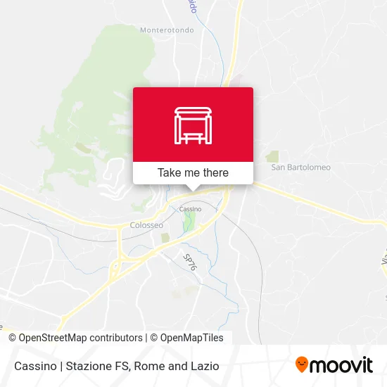 Cassino | Railway Station map