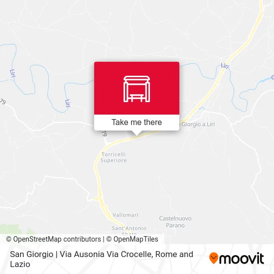 San Giorgio | Ausonia Street Crocelle Street map