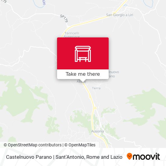 Castelnuovo Parano | Sant'Antonio map