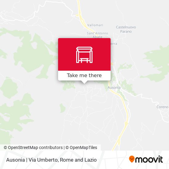 Ausonia | Via Umberto map