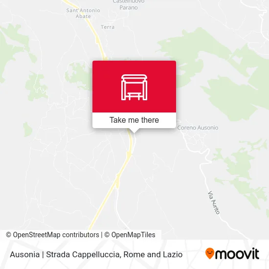 Ausonia | Cappelluccia Road map