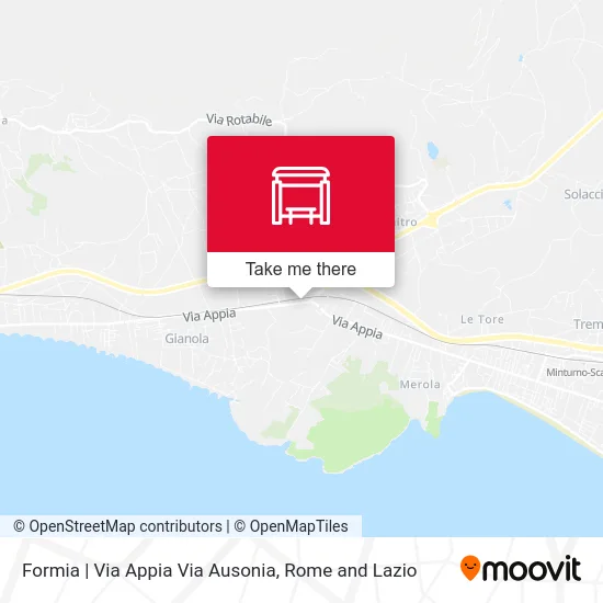 Formia | Appian Way Ausonia Street map