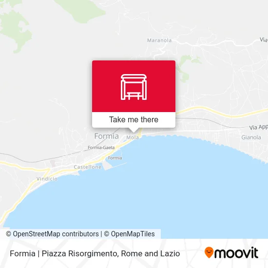 Formia Risorgimento Square map