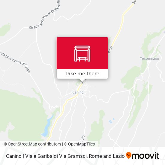 Canino | Viale Garibaldi Via Gramsci map