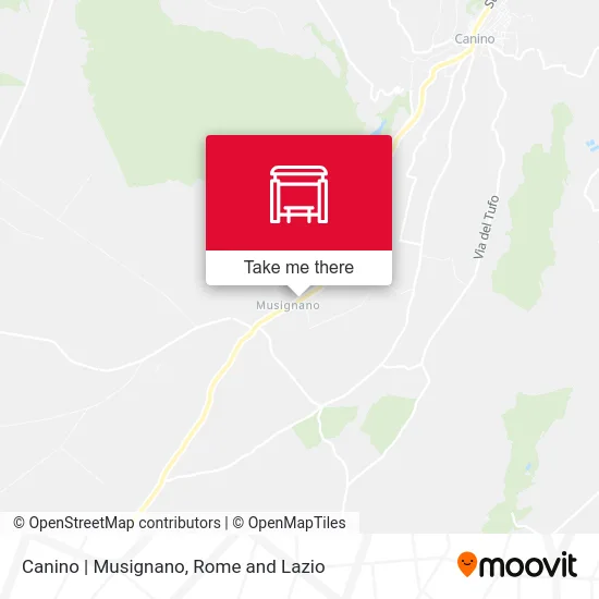 Canino | Musignano map