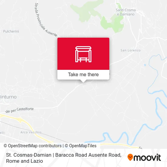 St. Cosmas-Damian | Baracca Road Ausente Road map
