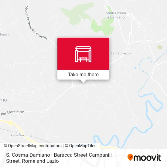 S. Cosma-Damiano | Baracca Street Campanili Street map