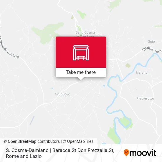 S. Cosma-Damiano | Baracca St Don Frezzalla St map