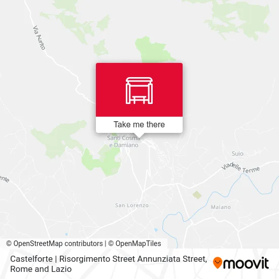 Castelforte | Risorgimento Street Annunziata Street map