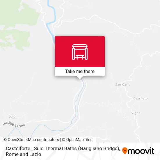 Castelforte | Suio Thermal Baths (Garigliano Bridge) map