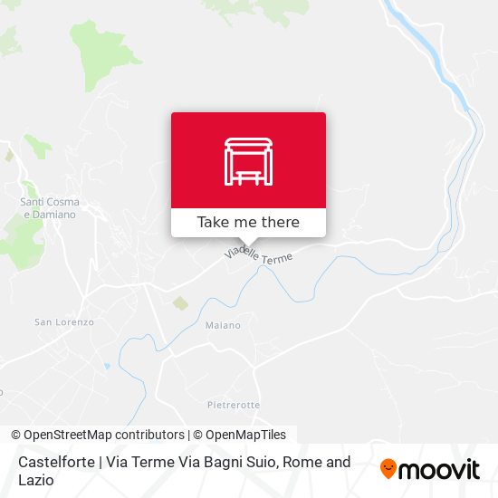 Castelforte | Via Terme Via Bagni Suio map