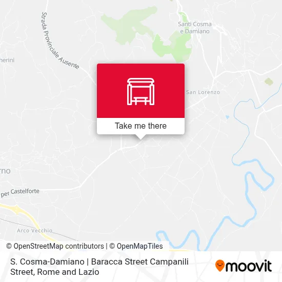 S. Cosma-Damiano | Baracca Street Campanili Street map